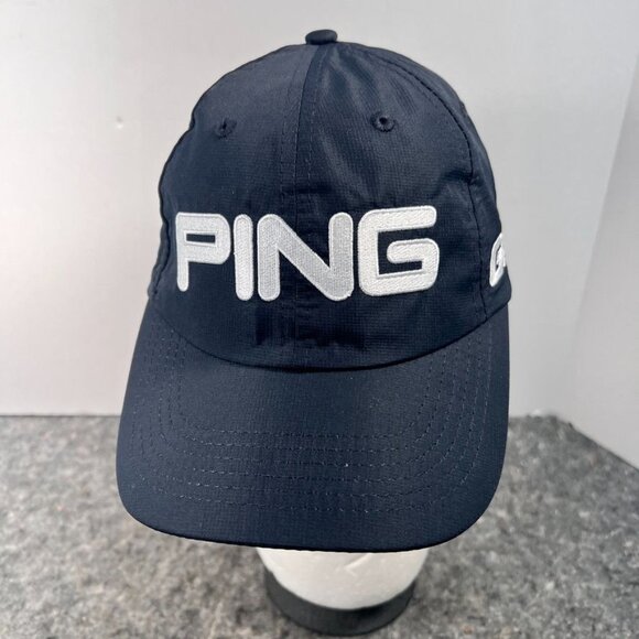 Ping G25 i25 Golf Hat Navy almost Black White logo Adjustable Cap One Size - Picture 2 of 15